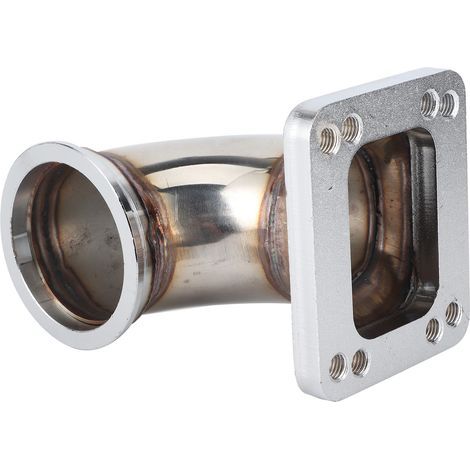Adaptateur de coude à 90 degrés bride T3 T4 Turbo échappement Automobile 64mm/2.5in remplacement. (1/5)