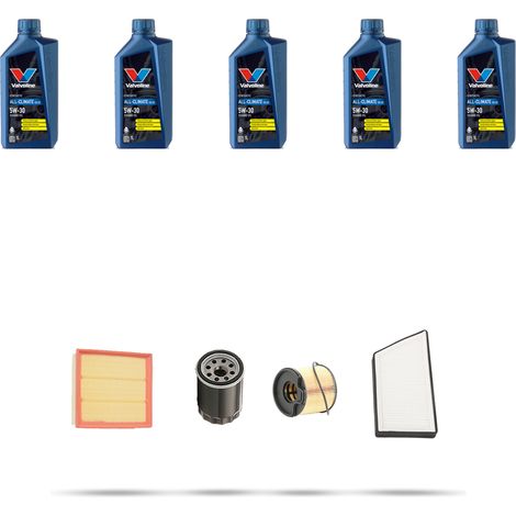 Kit tagliando 4 FILTRI e 5L OLIO compatibile con Peugeot 206 2.0 HDi 66kw dal 1999 (1/5)