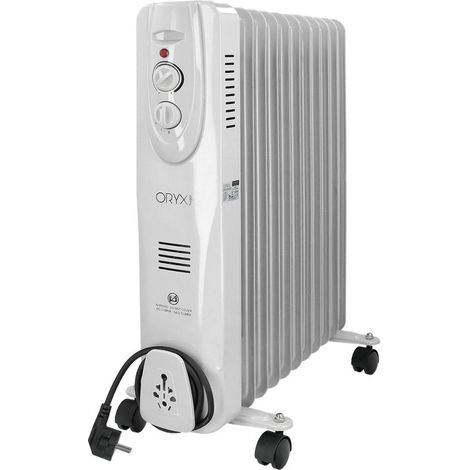 ORYX radiador aceite 2500w 11 elementos , Radiador de aceite con 11 elementos- Brinda una potencia de 2500W, ofreciendo modos de funcionamiento de 1000W, 1500W y 2500W para a (1/5)