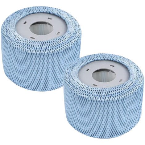 Lot de 2 cartouches filtrantes de rechange pour jacuzzi 90 plis Blanc Taille unique (1/5)