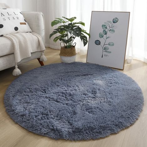 Tapis Fluffy - Pile Velours 4 cm - Antidérapant - Pour Salon Chambre À Coucher - 40 x 60 cm (1/5)