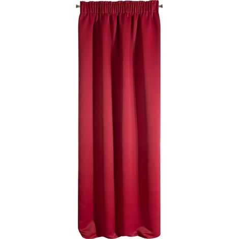 Rideau prêt à poser sur bande Logan 135x270 Eurofirany rouge 1 pc. (1/5)