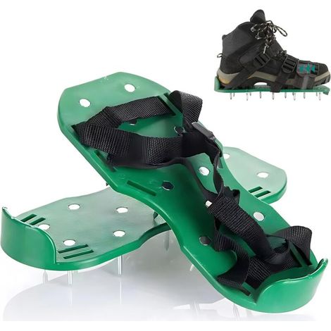 Chaussures de jardinage - idéales pour les travaux d'aménagement paysager et de jardinage - hauteur de la bride : 5 cm, 1 paire, vertes (1/5)