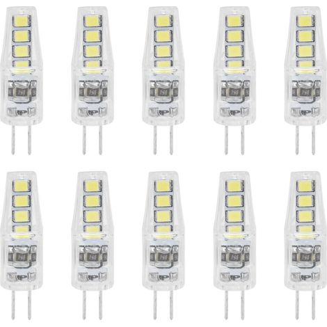 10 pièces G4 8LED lumière 2835 puces de lampe 2W 360 Angle PC lampe ampoule pour bureau à domicile 220Vlumière blanche (1/5)