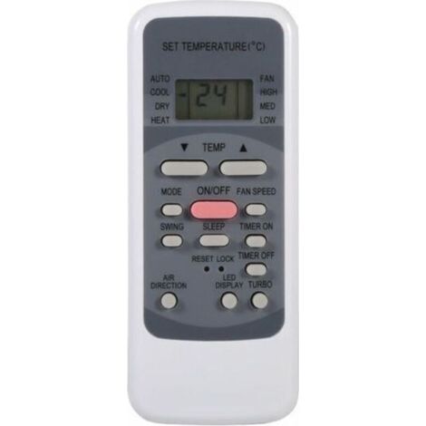 Telecomando per condizionatori d'aria serie R51 R51/E R51/CE R51M/CE R51D/E R51M/BGE R51M/BGE, con orologio integrato e timer ON/OFF -Crezuo