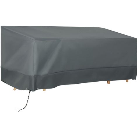 Rectangular Patio Furniture Cover for 3 Seater Sofa Set, Water UV Resistant Protection 600D Oxford Fabric Cover, 190x72x76cm