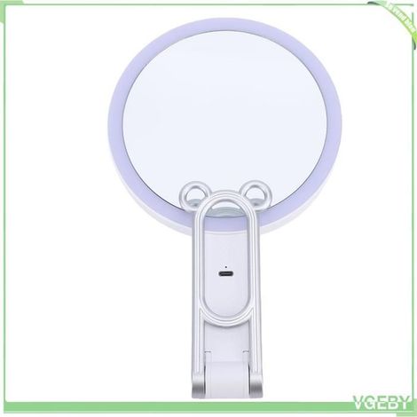 Miroir de maquillage - FAFEICY - LED - Grossissement 5X - Pliable - Éclairage réglable (1/5)