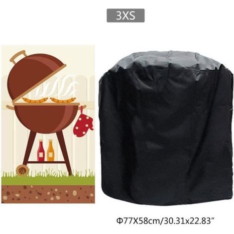 Outdoor tools BBQ Grill Cover Waterproof Heavy Duty Patio Oxford Barbecue Smoker Grill Cover150100125cm (1/2)