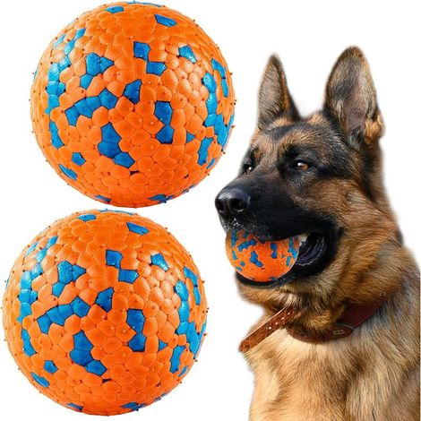 Indestructible 2-piece dog ball set, interactive toy, tennis ball – 7 cm diameter (1/5)
