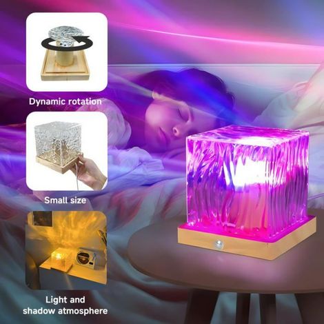 Projecteur ciel étoilé aurore avec télécommande - Lampe galaxie LED 16 couleurs prise USB veilleuse enfant chambre Lumiryn (1/5)