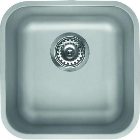 Elleci LIC400SACPUN Space 400 R50 Lavello da incasso 1 vasca sottotop quadrato 44x44 cm colore Inox (1/2)