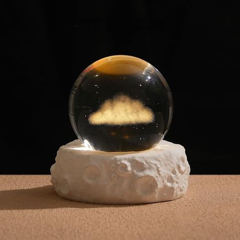 Veilleuse boule de cristal galaxie 3D, modèle planète (1/5)