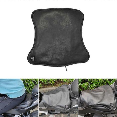 Coussin de siège de moto chauffant avec contrôle de température à 3 niveaux pour un confort optimal en hiver (1/4)