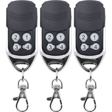433MHz Telecommande Universelle Portail,Telecommande Came Porte de Garage de Remplacement, Super Copie, Code Fixe, Code Roulant, Applicable à Télécommande DOORHAN CAME MOTORLIN,3pcs