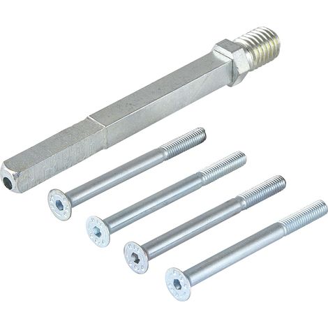Wechselstiftset Vierkantstift 8/8,5 abgesetzt 110 mm, Stahl verzinkt