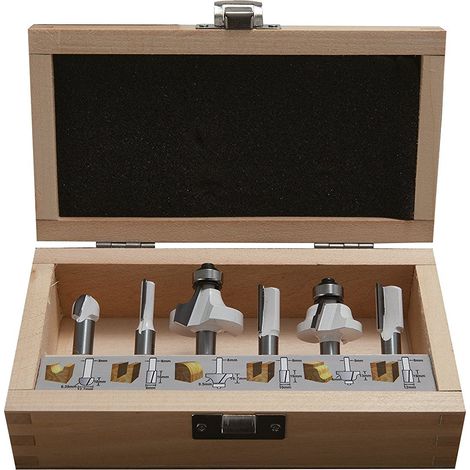 Coffret de forêts pour le bois Makita D-53540 6 unités