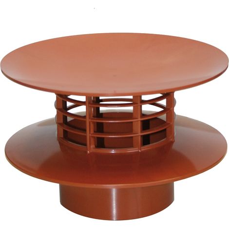 First Plast ES100RT Estrattore Statico, Rosso, diametro 100 mm (1/4)
