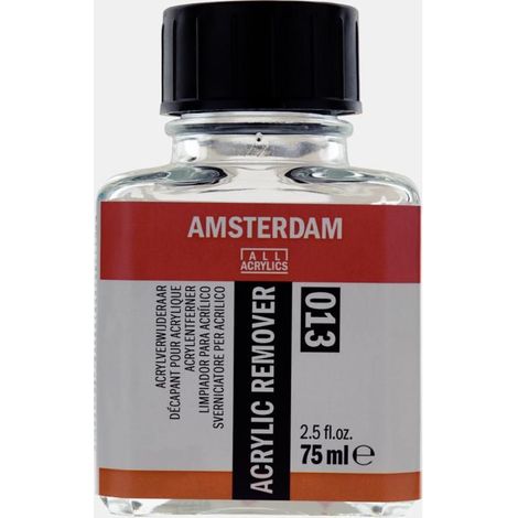 Médium - Décapant pinceaux - Peinture acrylique - Amsterdam - Flacon 75ml