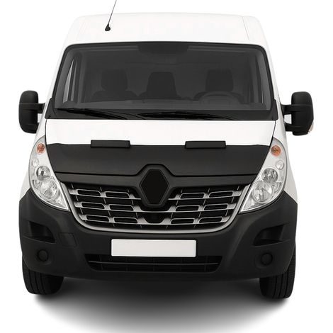 Protège Capot compatible avec Renault Master 2014 à 2020, Bra de Capot Protection, Noir