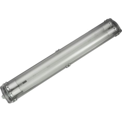 TrendLine Feuchtraumleuchte 2-flammig grau 68 cm neutralweiß