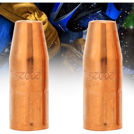 Buse de pistolet de soudage MIG 200258 1/2 pouces, 2 pièces, pour pistolet Miller M25/M40 Hobart MIG (1/5)