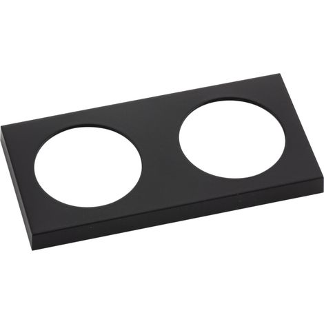 Berker Integro Pure Steckdosen-Rahmen 2-fach, KS schwarz matt (1/2)