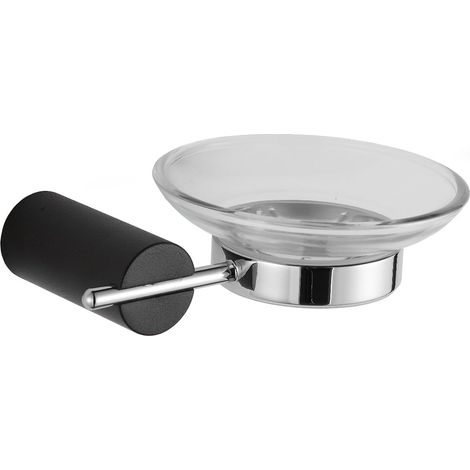 Mexen Aron Seifenschale, Schwarz/Chrom - 7088139-07 (1/2)