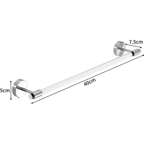 Bathroom Towel Rack 16" Clear Acrylic Towel Rack Lucite Towe