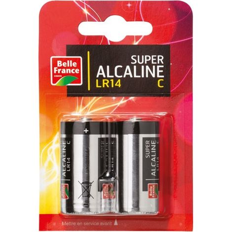 BELLE FRANCE - Pile super alcaline LR14 C X 2 BF blister (1/2)