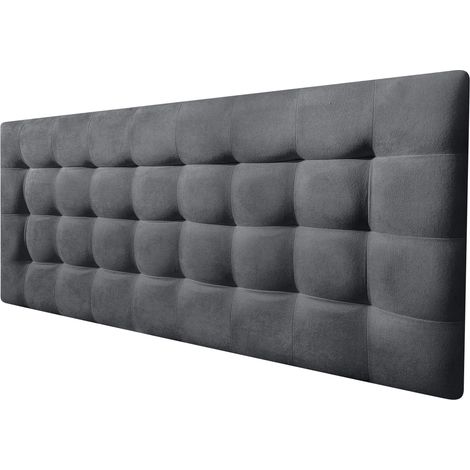 Cabecero Cama CANADÁ DELUXE tapizado tejido antimanchas Gris Marengo 150x70cm (1/4)