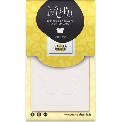 Fra-ber PROFUMATORE APPENDIBILE ''MARTA CARD'' Vaniglia & Zenzero