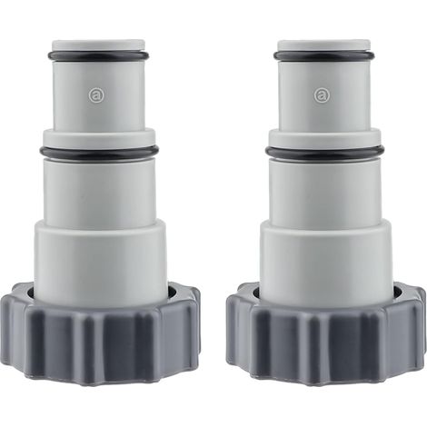 Adaptateur Tuyau Piscine 2 Pièce Raccord Piscine Adaptateurs Filetés Mâles pour Pompe de Vidange De Piscine, pour Tuyau de 1,5 Et 1,25" - Série A (1/5)