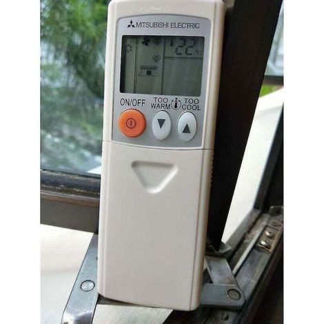 Telecomando per condizionatore d'aria – Compatibile con Mitsubishi – Modelli: KM05B, KM05F, KD06ES – Richiede 2 batterie AAA (1/5)
