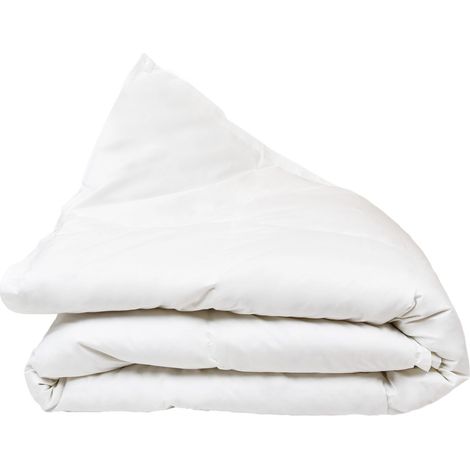 KLULK Piumino d'oca Ginevra Matrimoniale, 100% Piumino Bianco Vergine Siberia, Fodera 100% Cotone, Misure 250 x 200 cm (1/5)