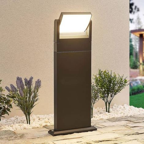 [NEUWERTIG] B-Ware Lindby Cathalena Led Wegeleuchte Wegelampe Lampe Leuchte Gartenlampe Dunkelgrau