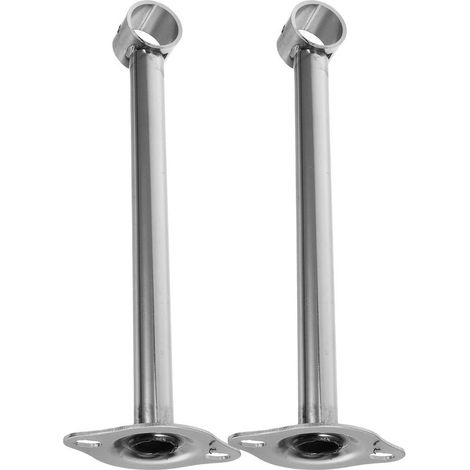 2 supports de fixation au plafond en acier inoxydable pour barres de rideau de douche et barres de penderie avec tête de 32 mm (1/5)