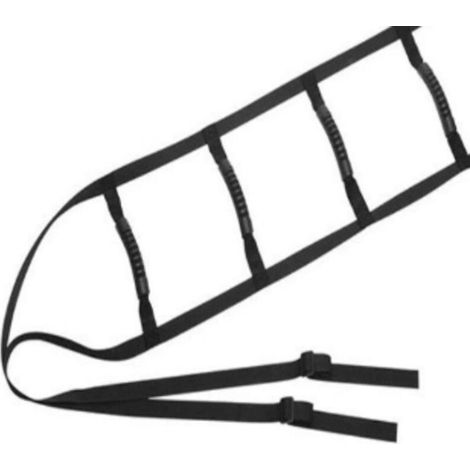 échelle de lit Réglable, Corde D'aide à L'échelle de Lit en Nylon 4 Poignées Antidérapantes pour Personnes gées Blessées Enceintes Handicap, 200 × 22 cm (1/4)