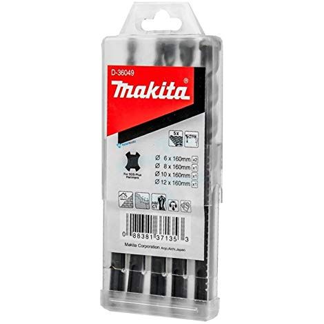Juego de brocas Makita d-36049 SDS Plus concreto 5 piezas (1/3)