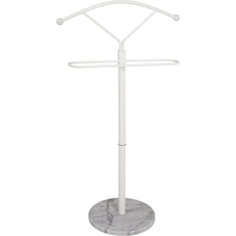 Valet coloris blanc - Dim : L 50 x P 32 x H 105 cm - PEGANE -