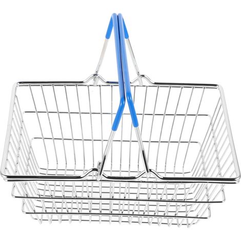 Basket for Storage Hollow Metal Small Organizer with Handle