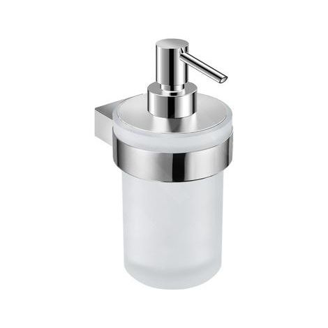 Jika Pure - Distributeur de savon avec support, chrome/verre dépoli H3833B20041001 (1/2)