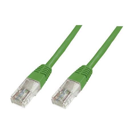Cable De Connexion Utp Cat 5E 0,5 M Vert - [1x RJ45 mâle - 1x RJ45 mâle] - DK-1511-005/G - 0.50 m - vert R49898 (1/2)