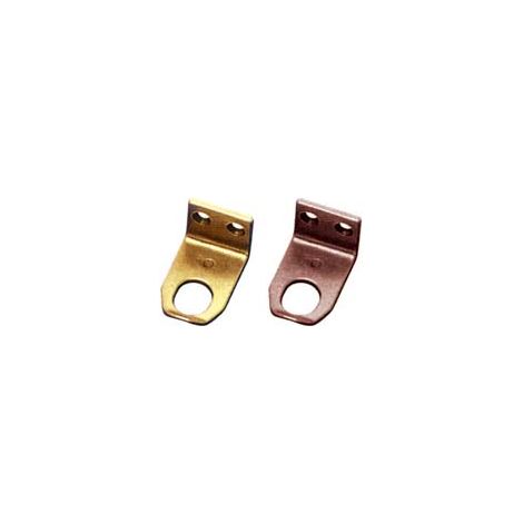 INCONTRO AD ANGOLO PER CRICCHETTO SOPRALUCE- - mm.24x44x22h. ottone bronzato - 5 pezzi