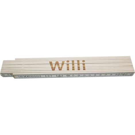 Zollstock Willi 2 m weiß Zollstock