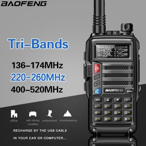 BaoFeng UV-S9 Puissant Talkie-walkie CB Radio Émetteur-Récepteur 8 W 10km Longue Portée Radio Portable pour Chasse Ville mise à niv-Ywey (1/4)
