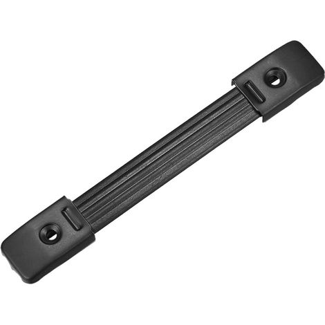 1 Poignée de haut-parleur, Acier ressort, Capuchon métal, Noir mat, Pour enceinte audio (1/3)