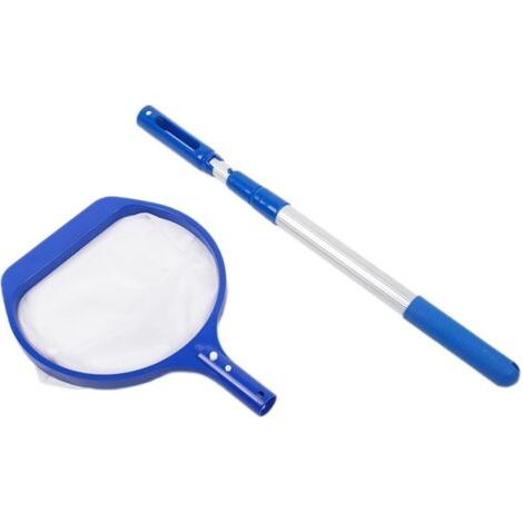 Épuisette de piscine, tige télescopique, filet filtre nettoyage pour piscine - (1/5)