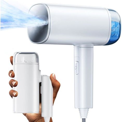 Générateur de vapeur de voyage, défroisseur vapeur 2 en 1 horizontal et vertical, portable, 1200 W, pour la maison et les voyages (1/5)