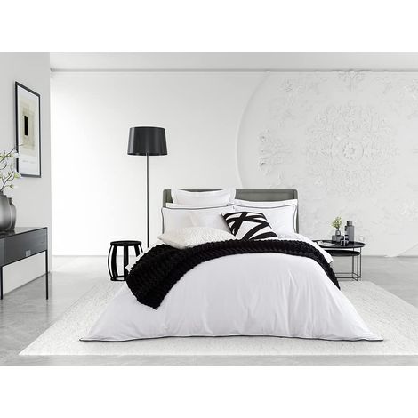 Housse de Couette Blanc/Noir (1/2)