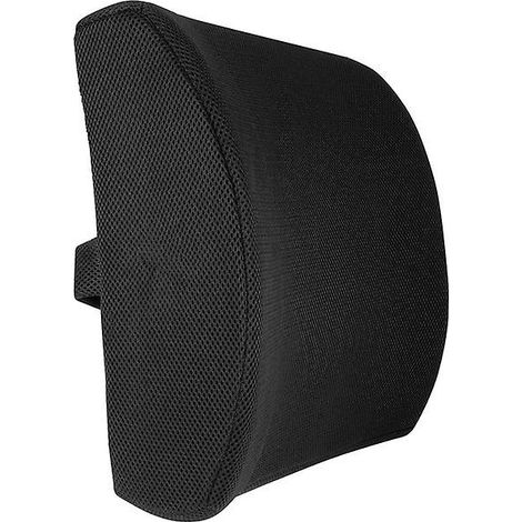 Coussin de soutien lombaire ergonomique - Améliore le confort du bas du dos - 100 % mousse à mémoire de forme - Utilisation en voiture ou au bureau - Compatible avec la plupart des sièges (1/5)